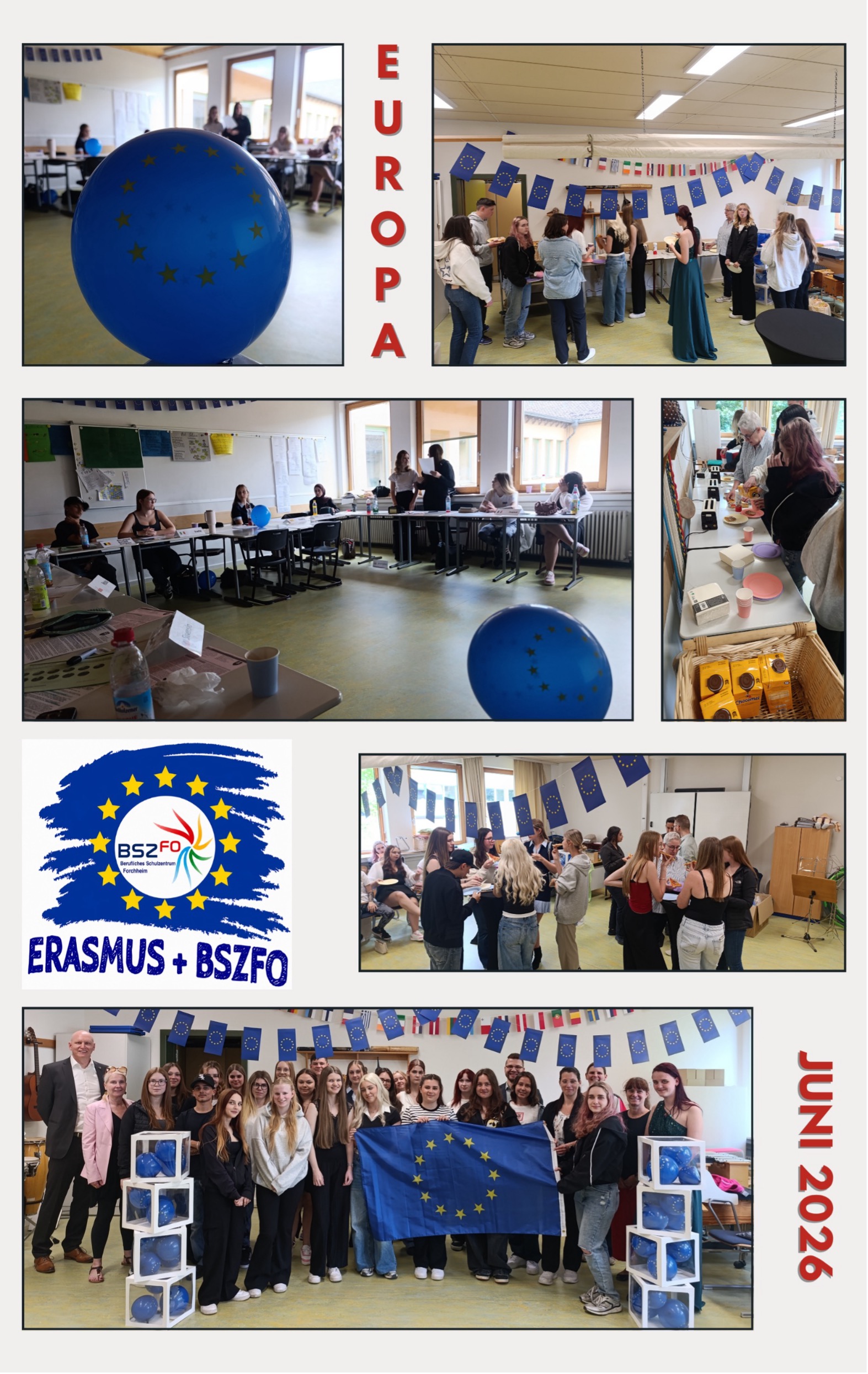Collage mit verschiedenen Bilder, die Schülerinnen und Schüler zeigen