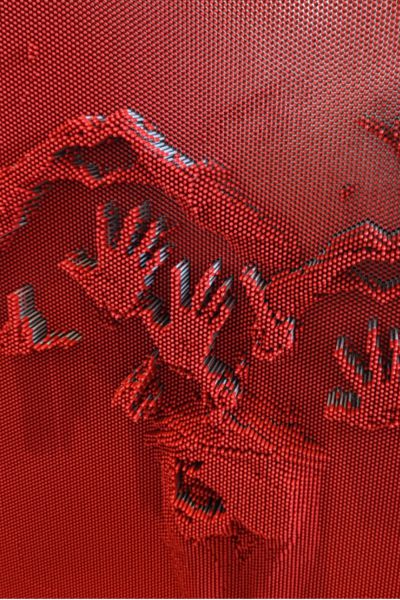 verschiedene Abdrücke an Nagelbrett