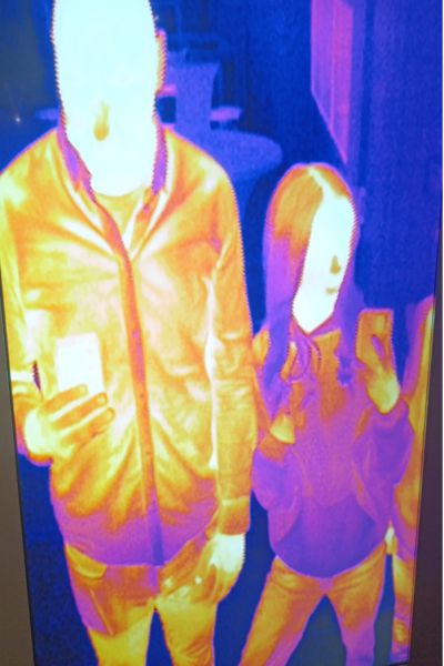 zwei Personen, Wärmebild